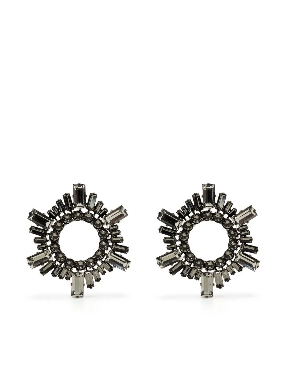 

Amina Muaddi Begum Mini crystal earrings - Black