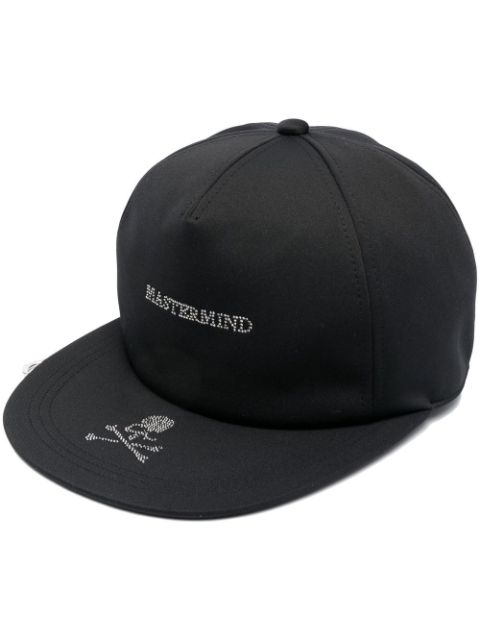 Mastermind World crystal-embellished flat peak cap