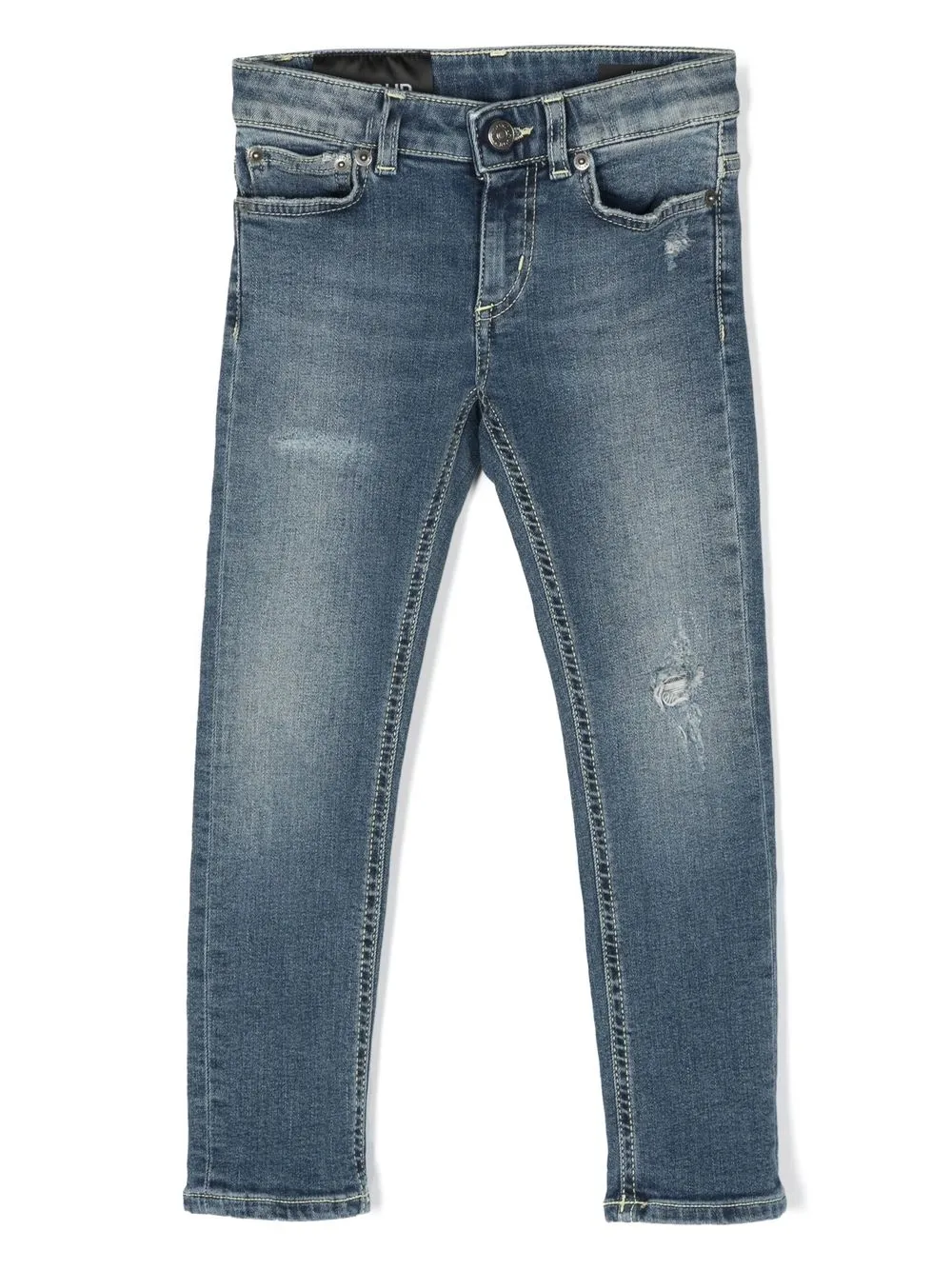 

DONDUP KIDS skinny jeans con efecto envejecido - Azul