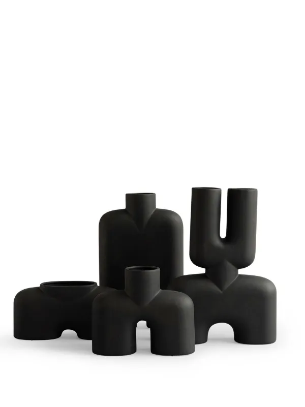 101 Copenhagen Cobra Fat Medium Vase | Black | FARFETCH