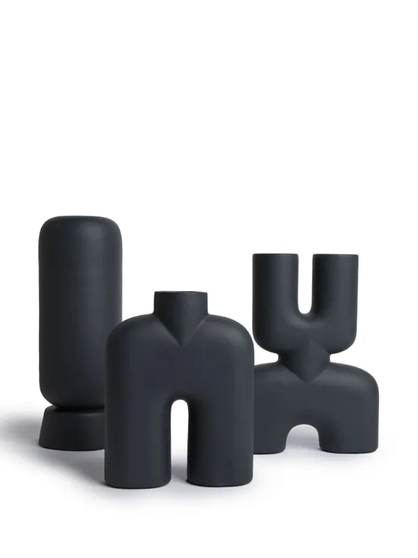 101 Copenhagen Cobra Tall Mini Decorative Vase (230mm) | Black