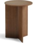 HAY round slit table - Brown