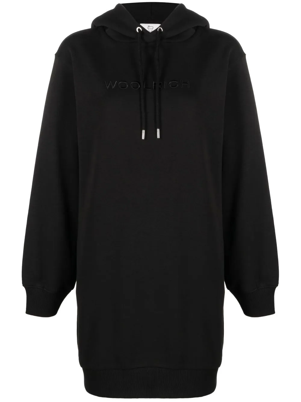 

Woolrich vestido estilo suéter con logo bordado - Negro