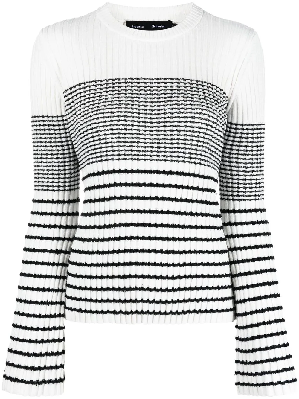 

Proenza Schouler knitted striped jumper - White