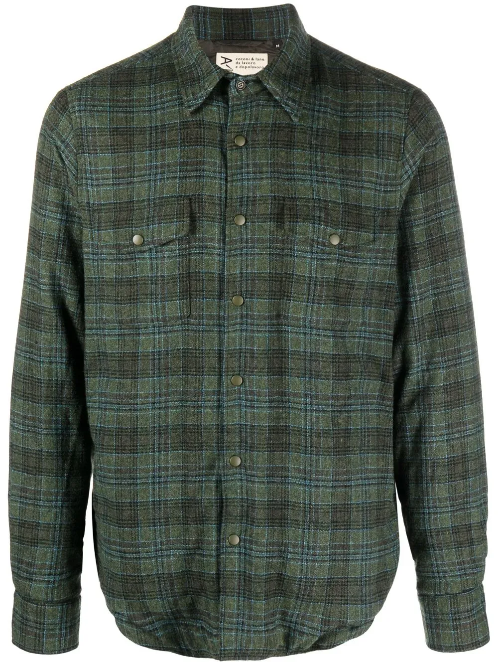 

ASPESI plaid check pattern shirt - Green