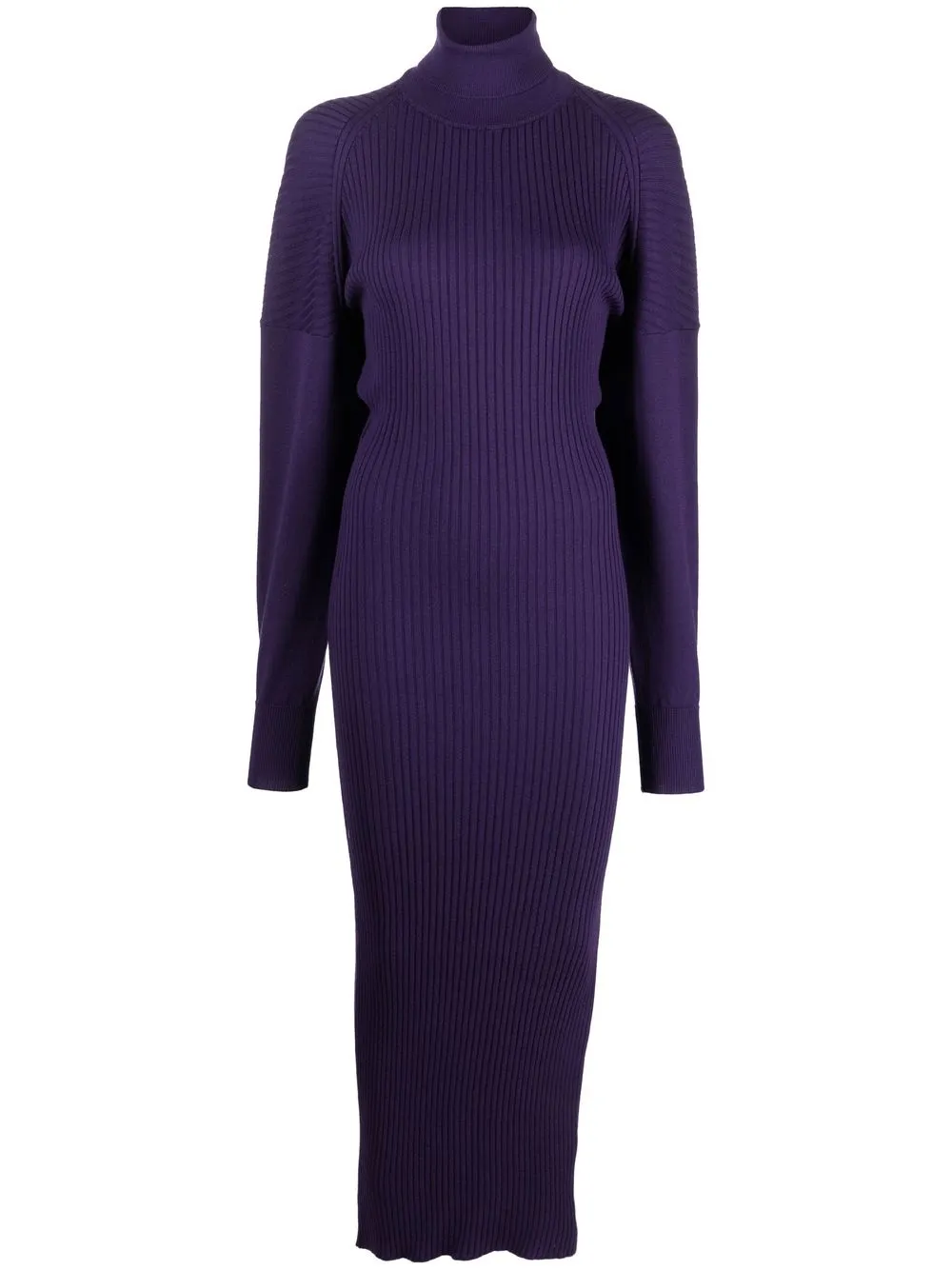 

Nude turtle-neck knit dress - Morado