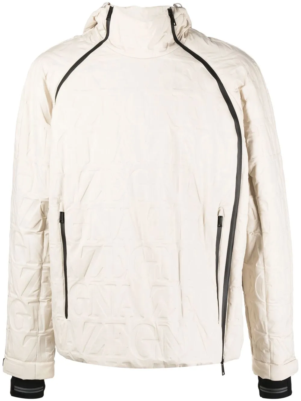 

Zegna monogram hooded jacket - Neutrals