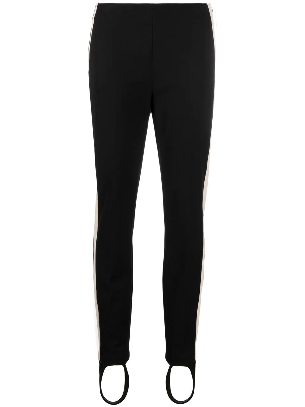 

Luisa Cerano side stripe-detail stirrup leggings - Black