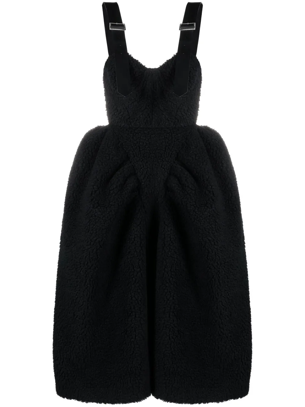 

Comme Des Garçons Noir Kei Ninomiya vestido midi con motivo Teddy Bustier - Negro