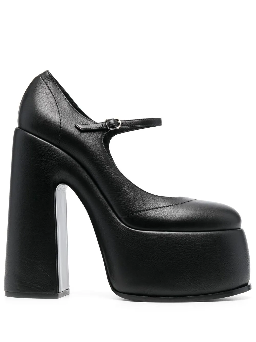 

Casadei 170mm heeled leather pumps - Black