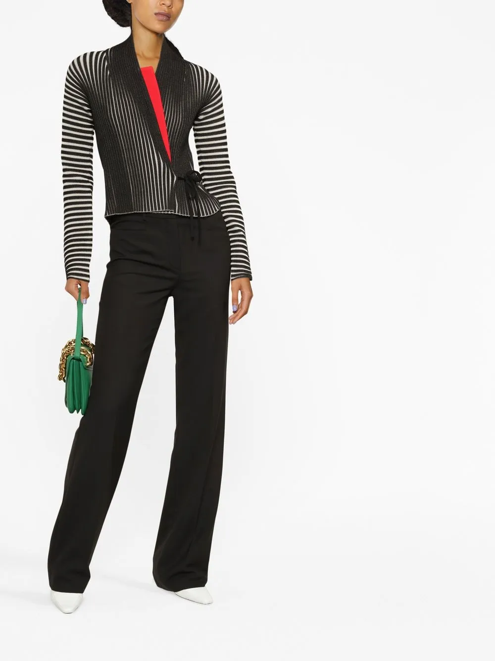 toryburch Tory Burch Gestreept vest - Zwart