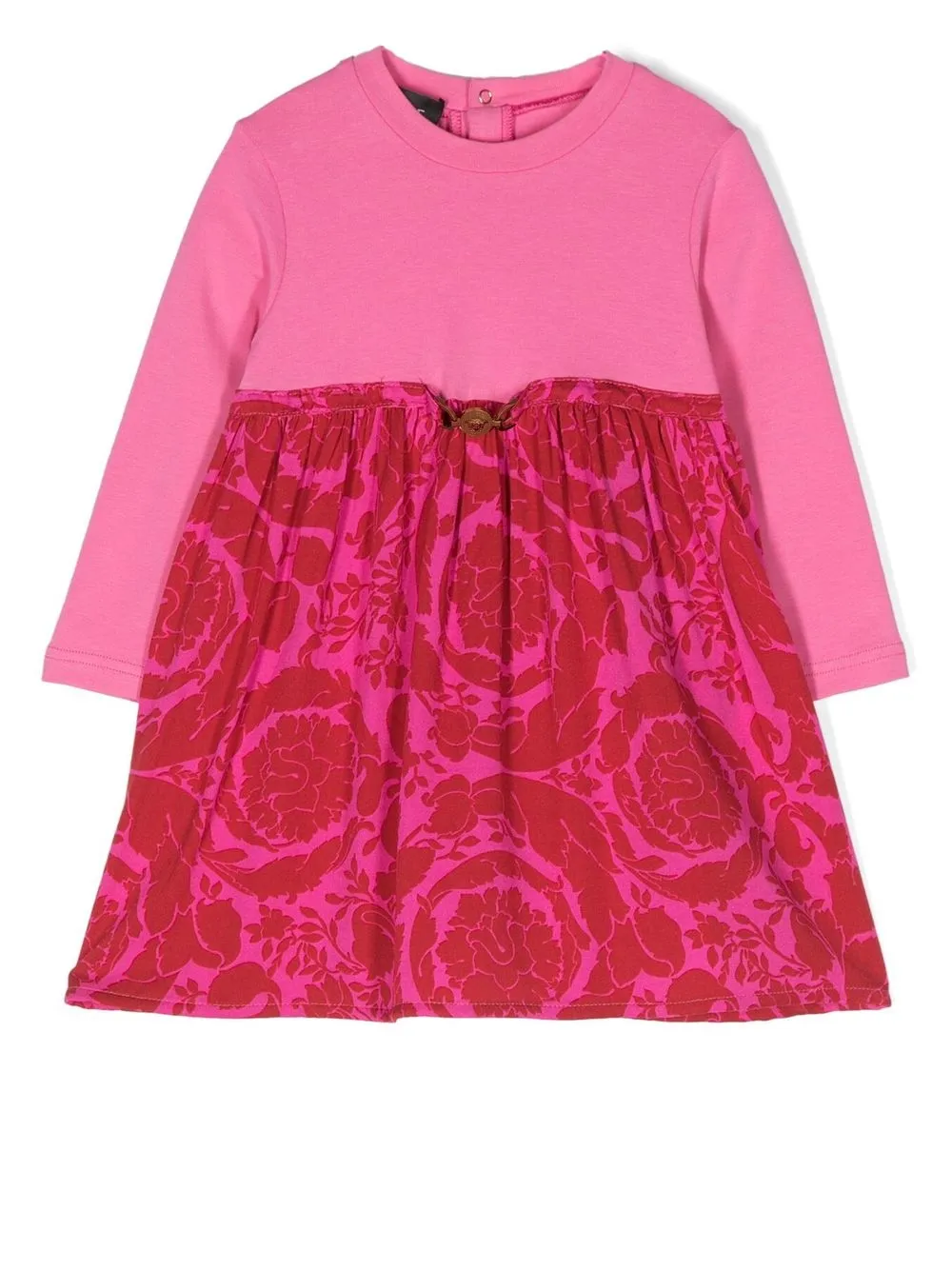 

Versace Kids vestido con estampado barroco - Rosado