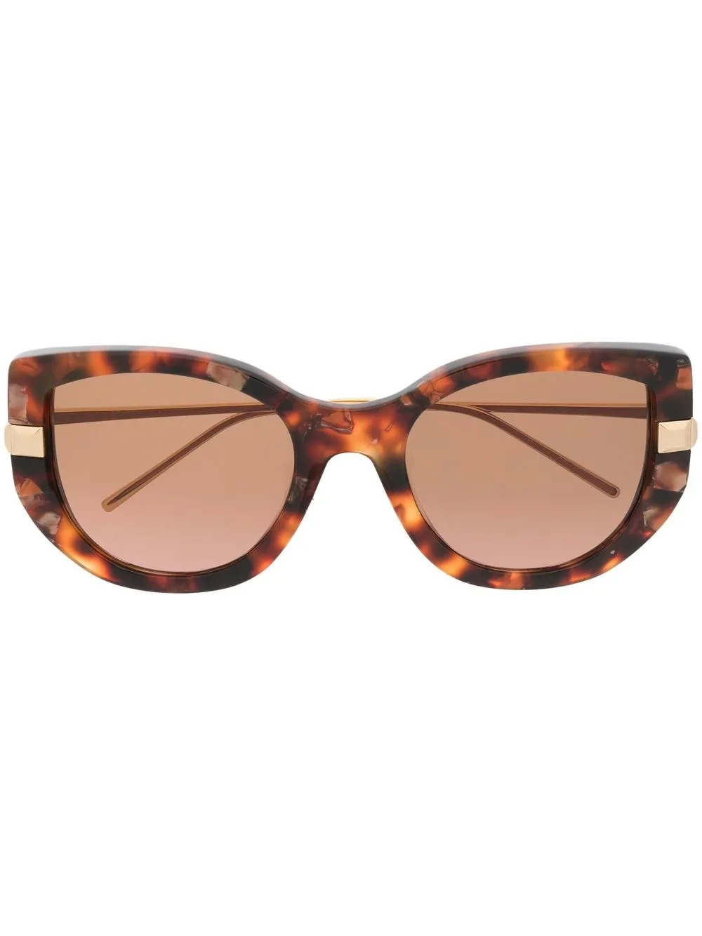 

Boucheron Eyewear tortoiseshell effect cat-eye sunglasses - Brown