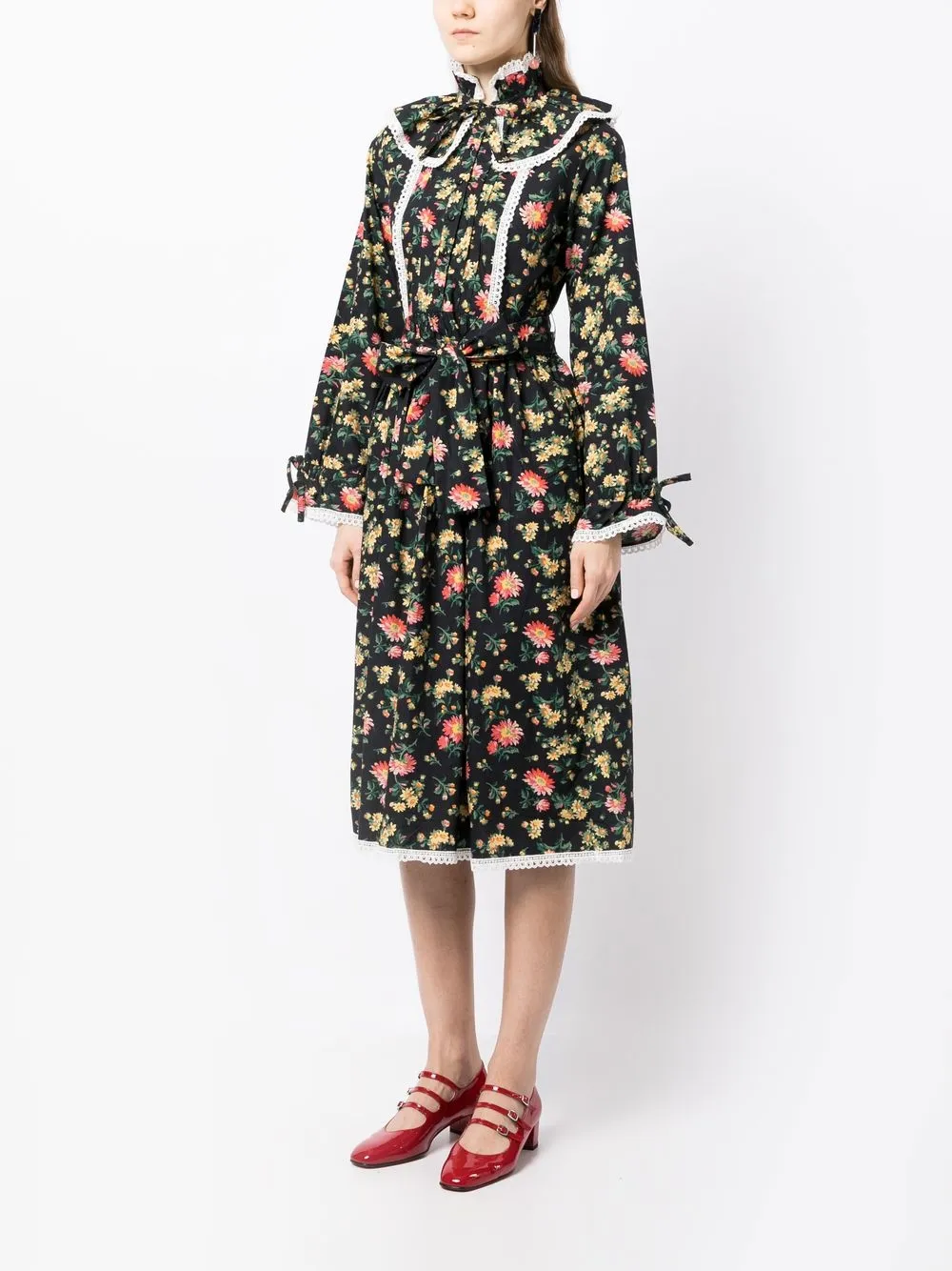 Batsheva x Laura Ashley Devon Midi Dress Farfetch