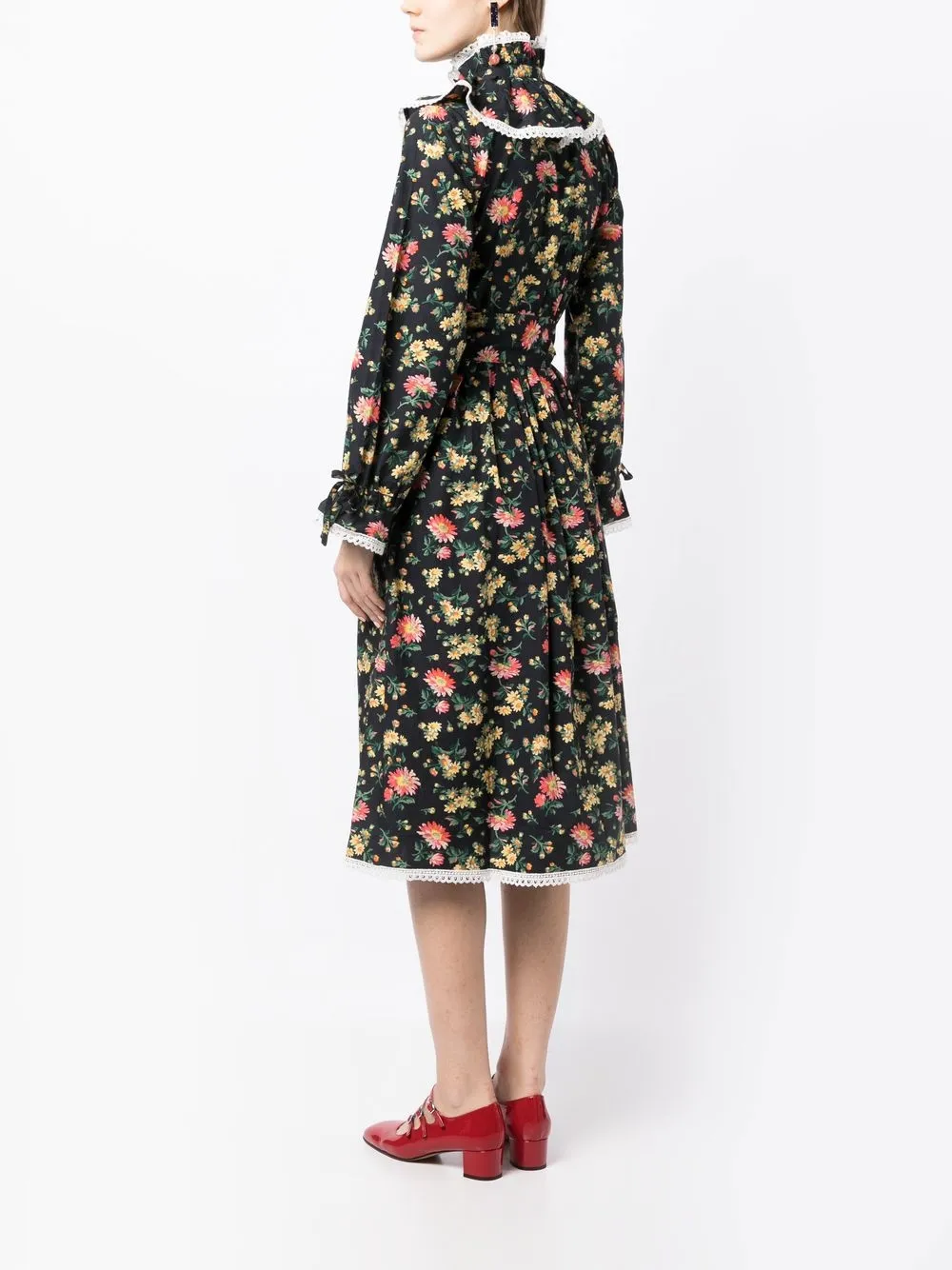 Batsheva x Laura Ashley Devon Midi Dress Farfetch