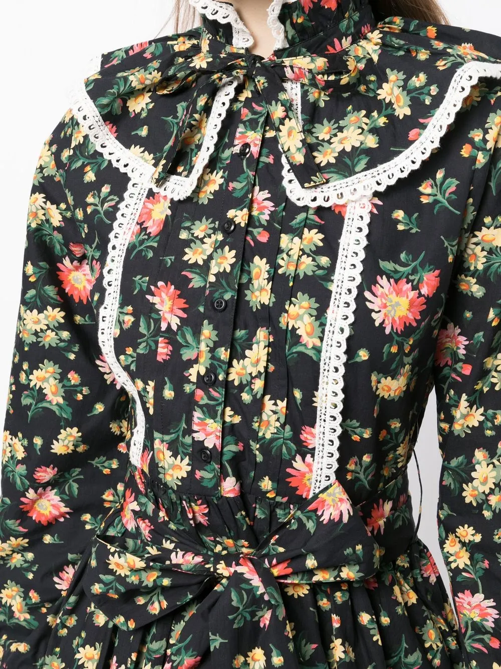 Batsheva x Laura Ashley Devon Midi Dress Farfetch