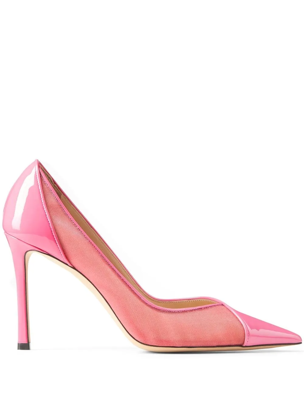 

Jimmy Choo Cass 95mm panelled pumps - Pink