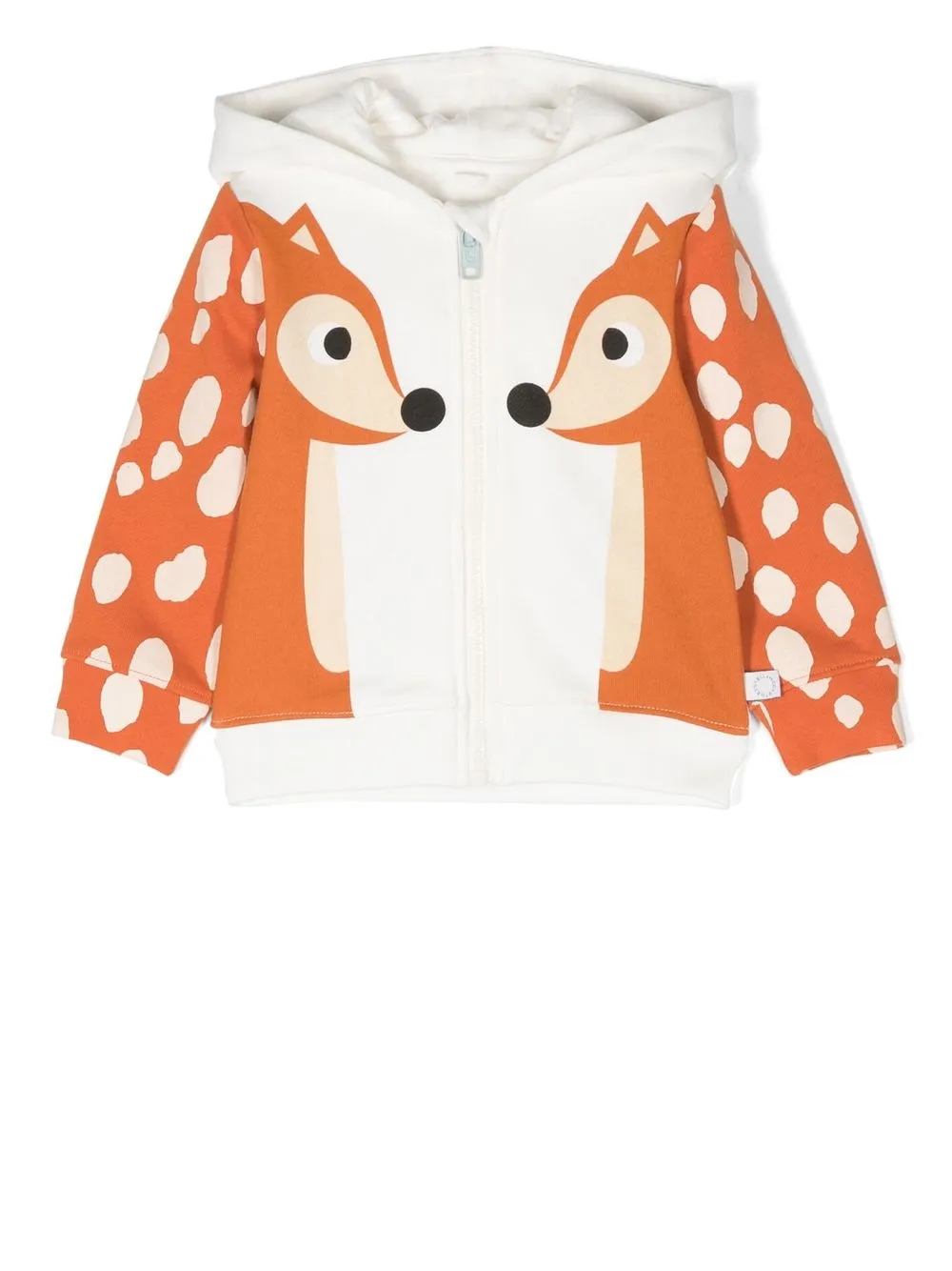 

Stella McCartney Kids hoodie con zorro estampado - Blanco