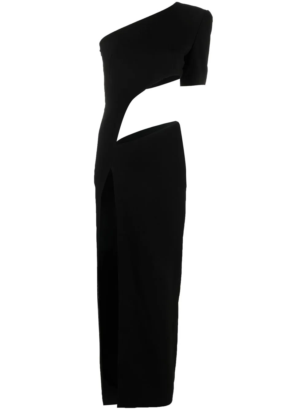

Mônot one-shoulder cut-out dress - Black