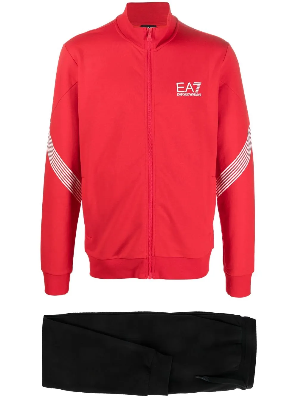 

Ea7 Emporio Armani logo-patch track pants - Red