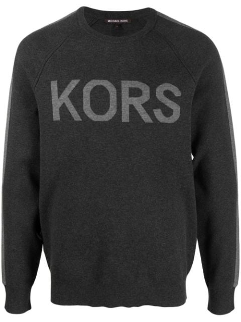 Michael Kors logo-print crew neck sweatshirt