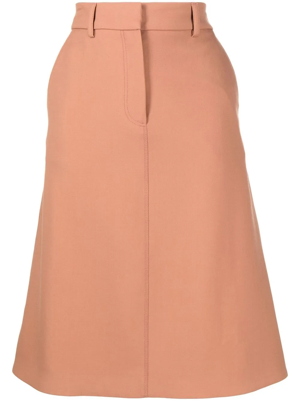 

Stella McCartney falda midi tejida - Rosado