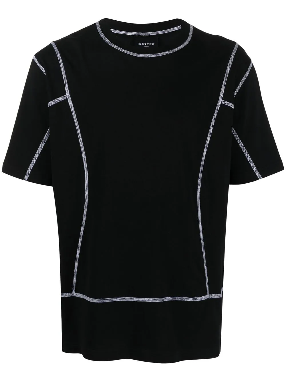 

Botter seam-detail short-sleeved T-shirt - Black