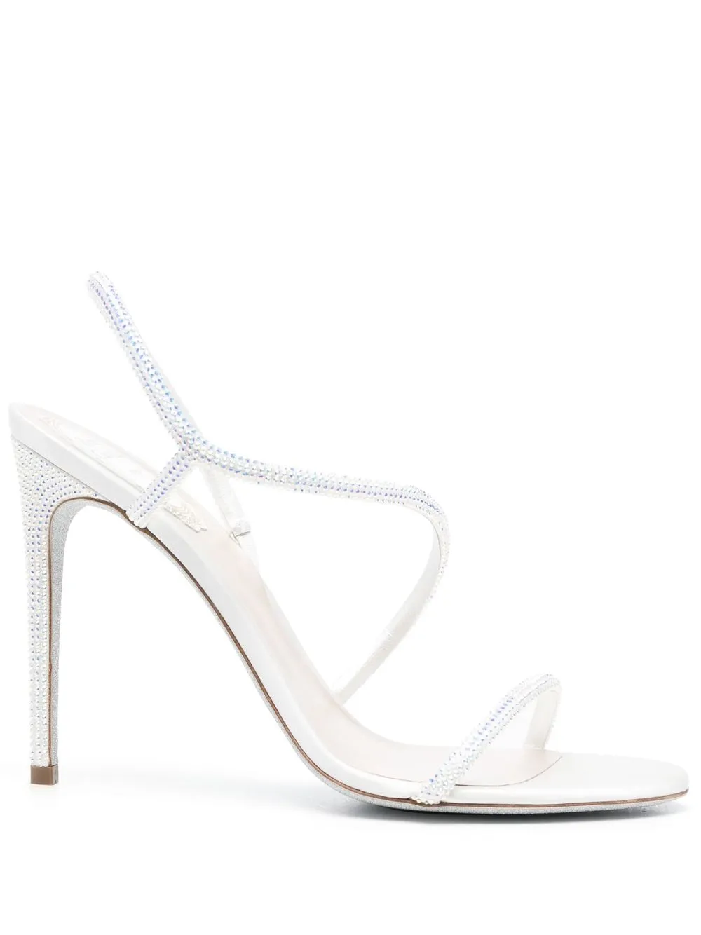 

René Caovilla Transmission strappy 105mm sandals - White