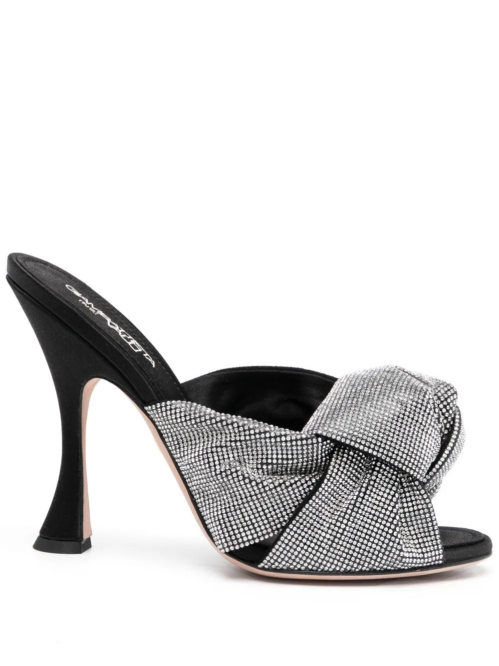 

Giambattista Valli rhinestone-embellished gathered mules - Black