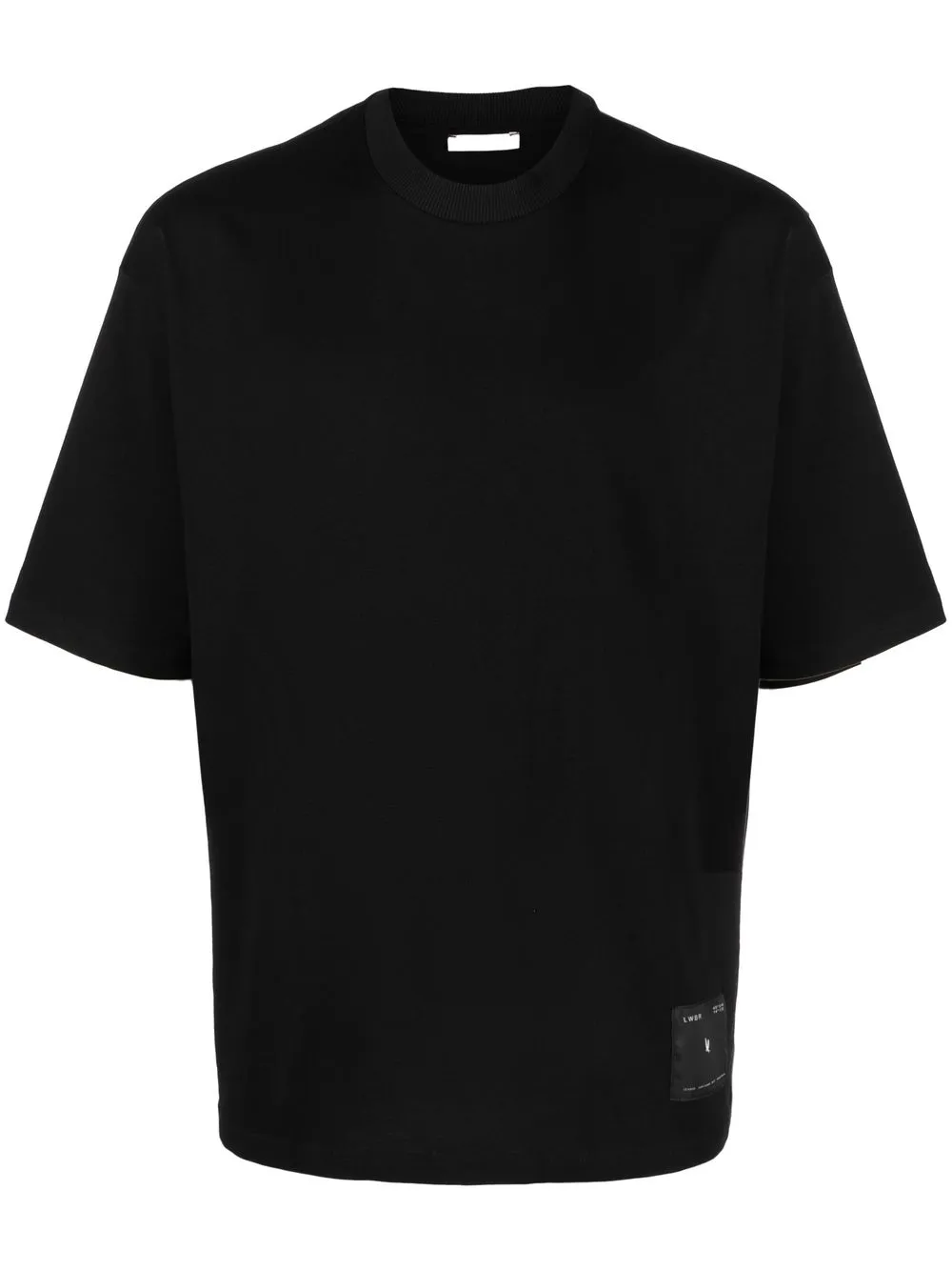 

Low Brand logo-patch cotton T-shirt - Black