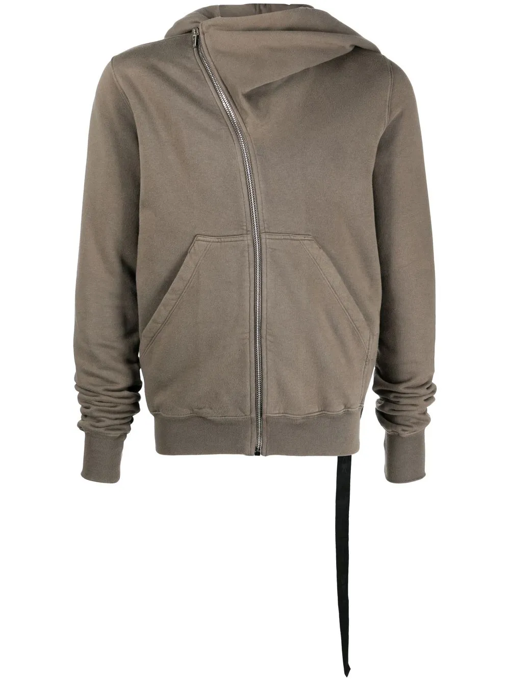 

Rick Owens DRKSHDW asymmetric zip-up sweatshirt - Grey