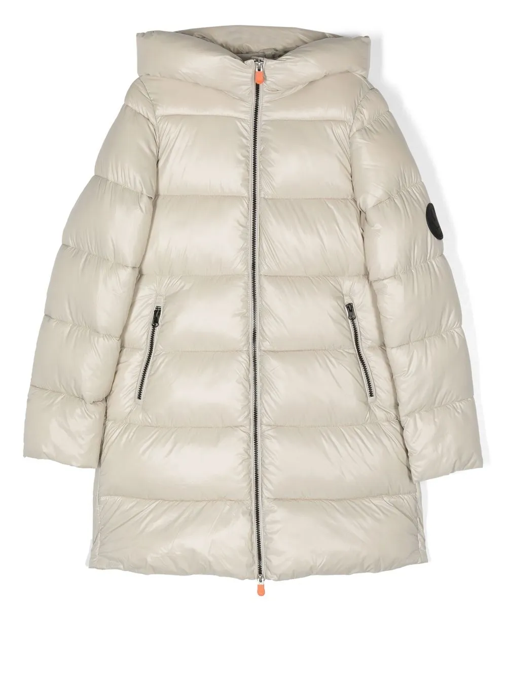 

Save The Duck Kids MILLIE hooded long padded coat - Neutrals