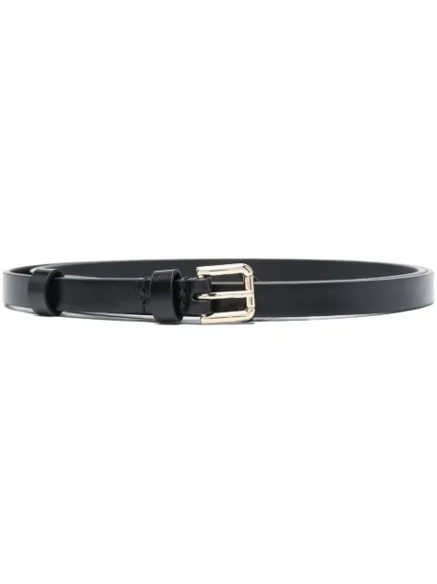 Dolce & Gabbana Cinto de couro com logo gravado
