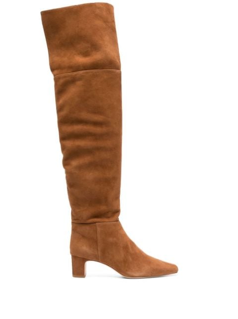 Reformation Reiss over-the-knee suede boots