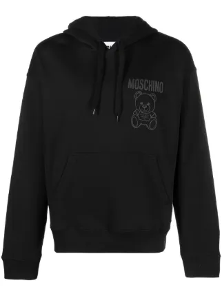 【送料&関税込】Moschino Teddy Print Hoodie Moschino Teddy Bear logo-print Hoodie | Black | FARFETCH