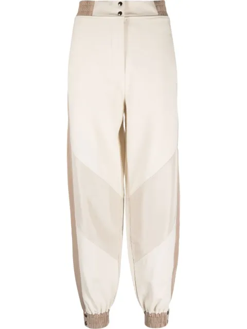 Eleventy panelled jersey-knit trousers