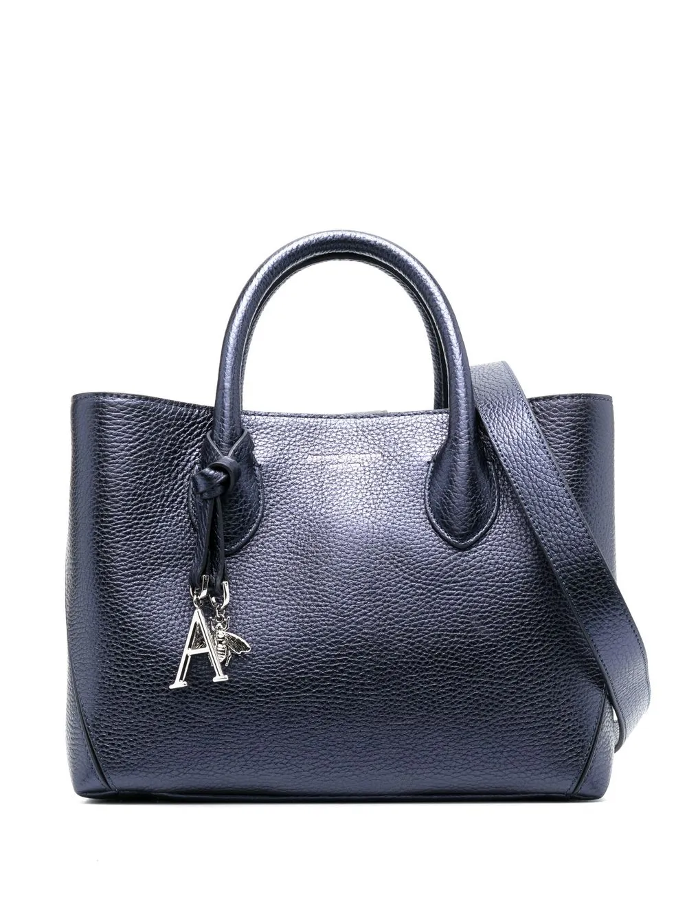 

Aspinal Of London London leather midi tote bag - Blue