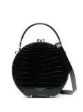 Aspinal Of London Hat Box crocodile-embossed tote bag - Black