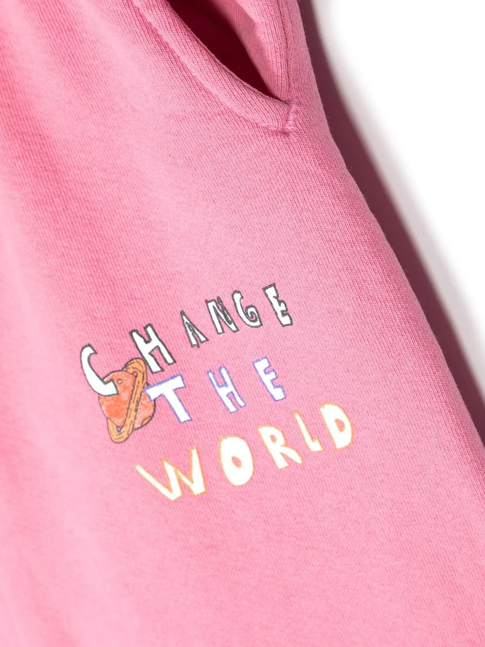 Kids Worldwide Space-print Track Pants In Pink
