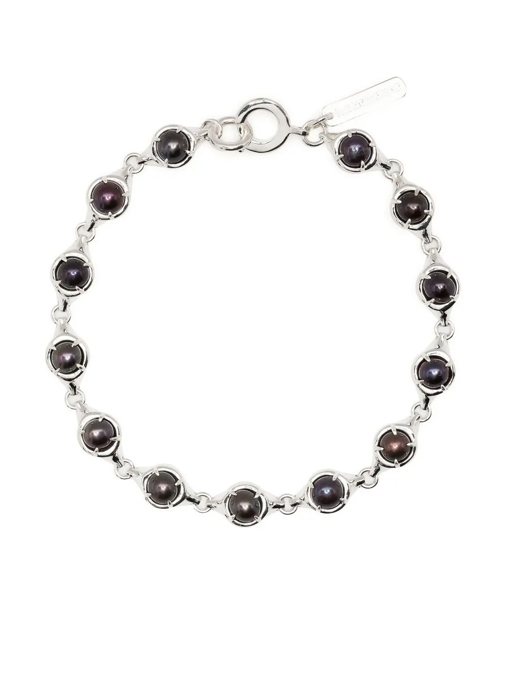 

SWEETLIMEJUICE pearl-embellished chain-link bracelet - Silver