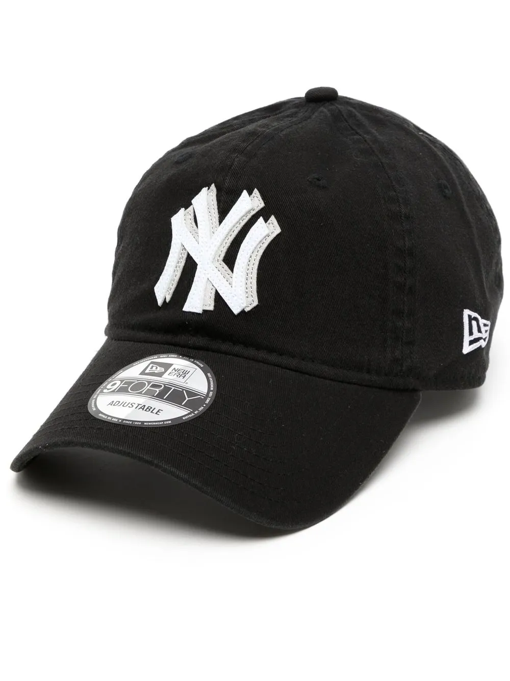 

NEW ERA CAP layered-logo curved-peak cap - Black