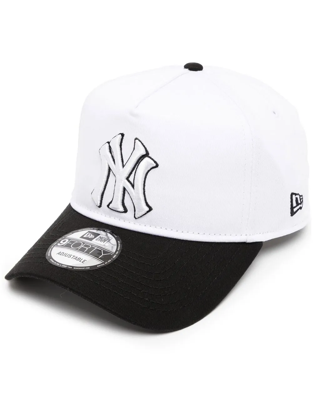 

NEW ERA CAP logo-patch baseball cap - White