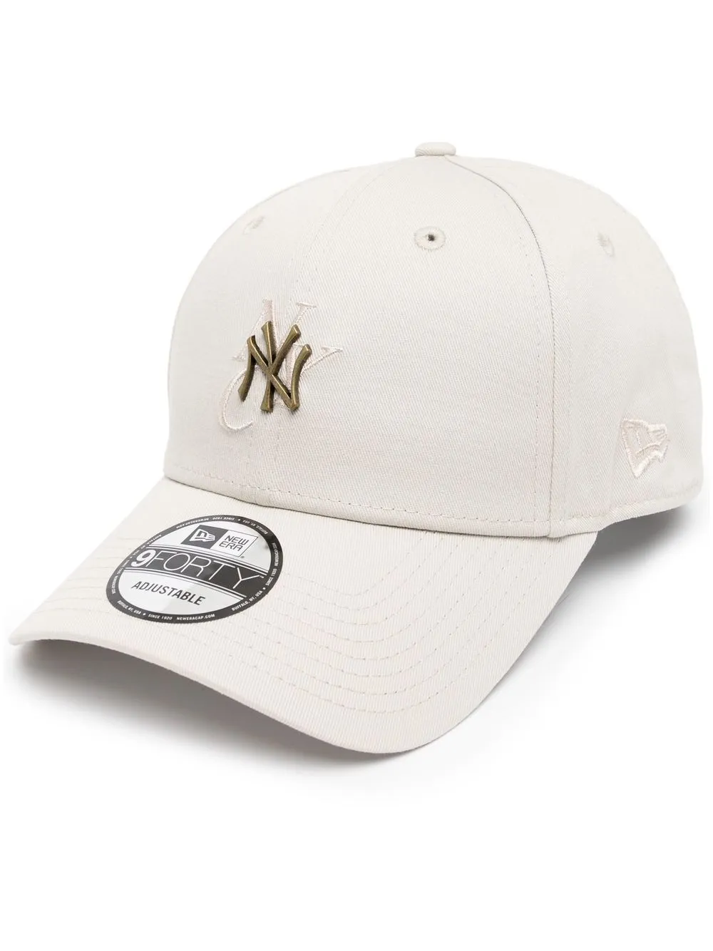 

NEW ERA CAP logo-plaque baseball cap - White