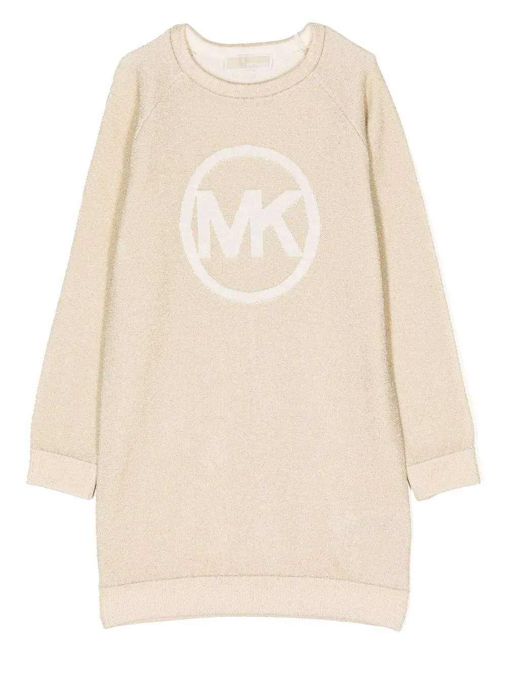 

Michael Kors Kids vestido estilo suéter con logo bordado - Dorado