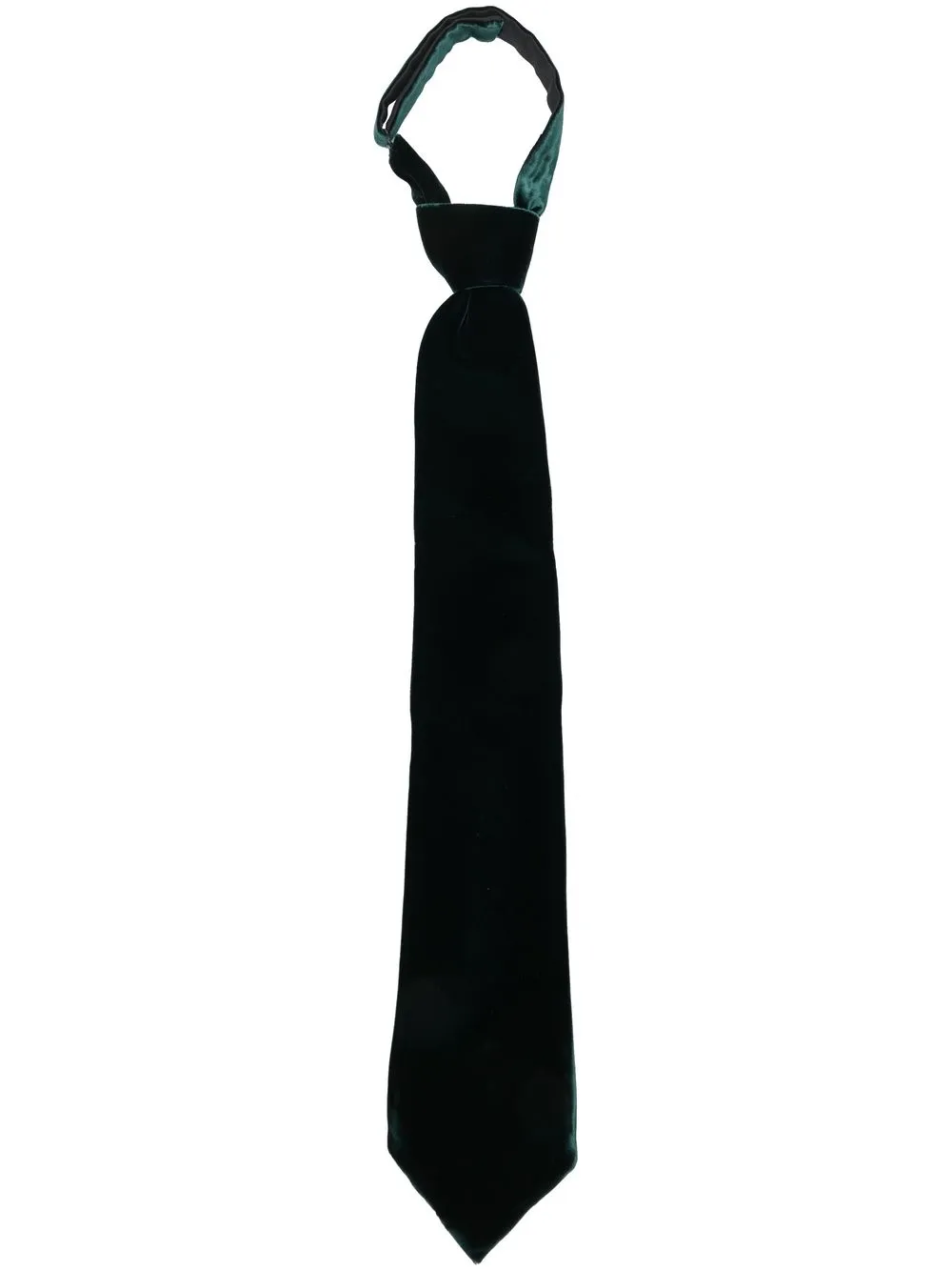 

TOM FORD clip-on velvet tie - Green