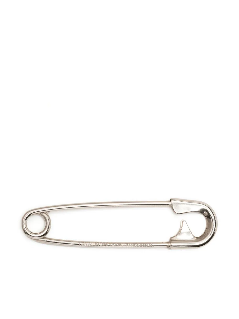 

Takahiromiyashita The Soloist 65mm safety pin brooch - Silver