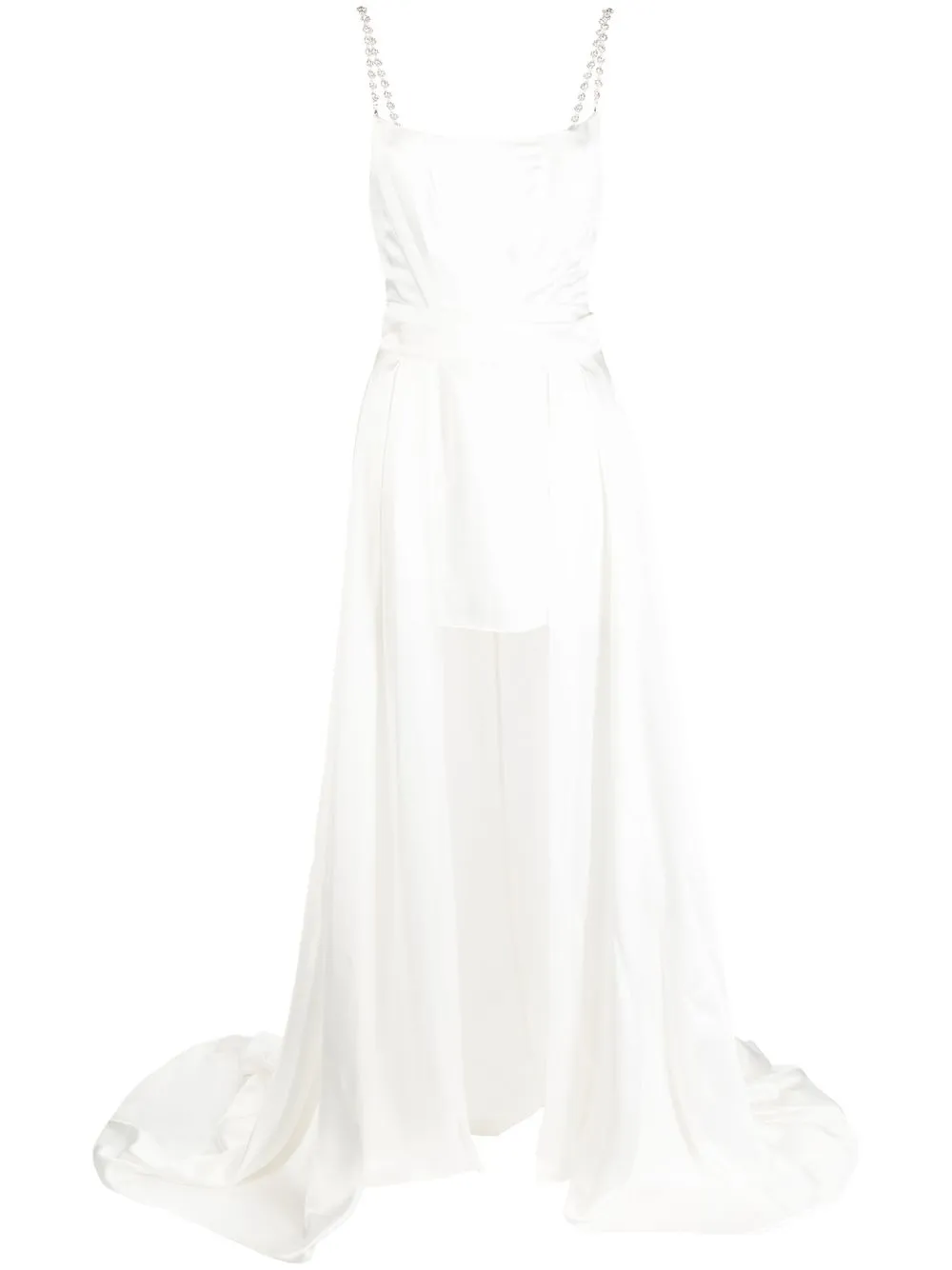 

Retrofete Evalina removable train dress - White