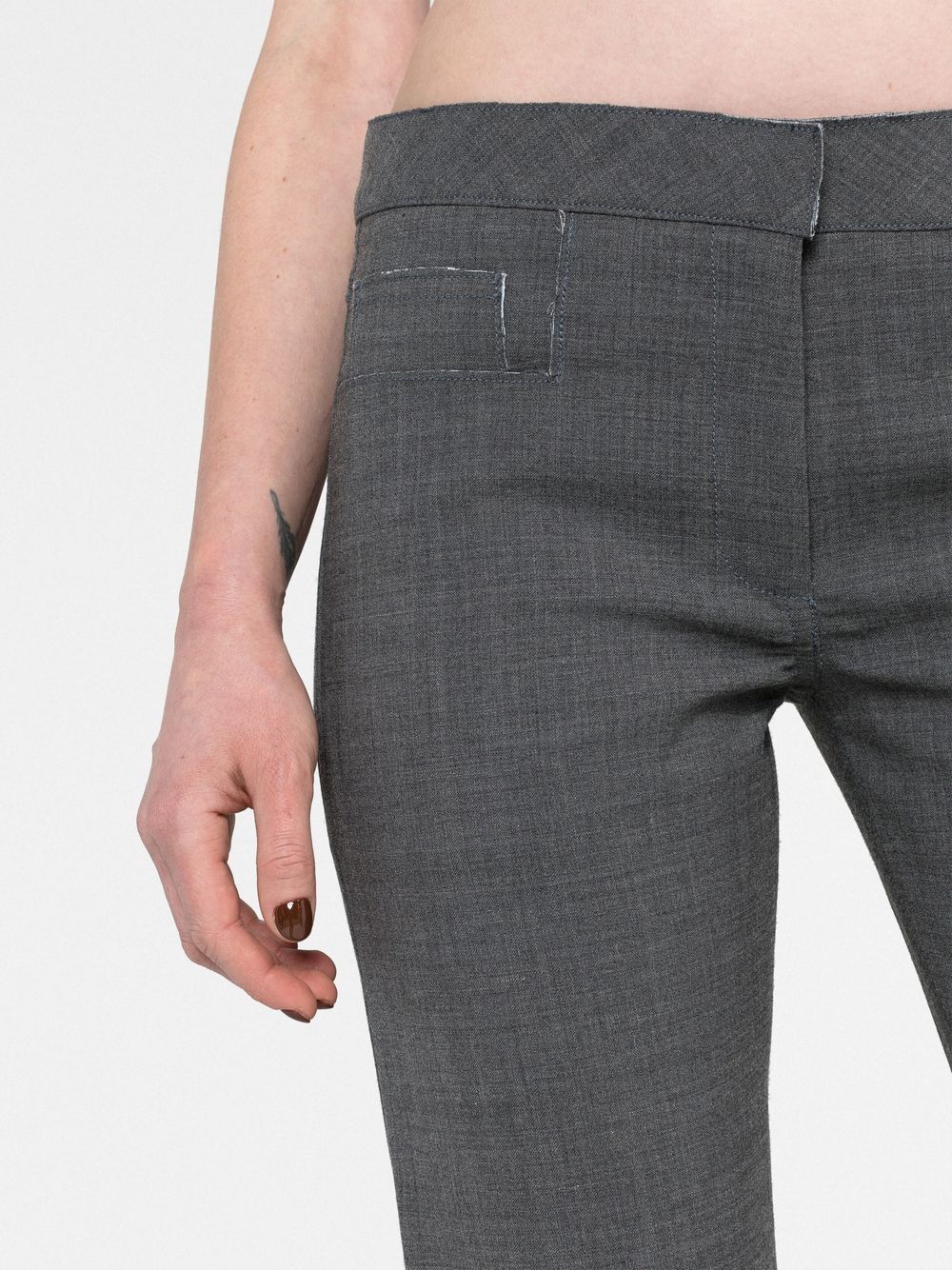 Shop 16arlington Unfinishe-effect Trousers In Grau