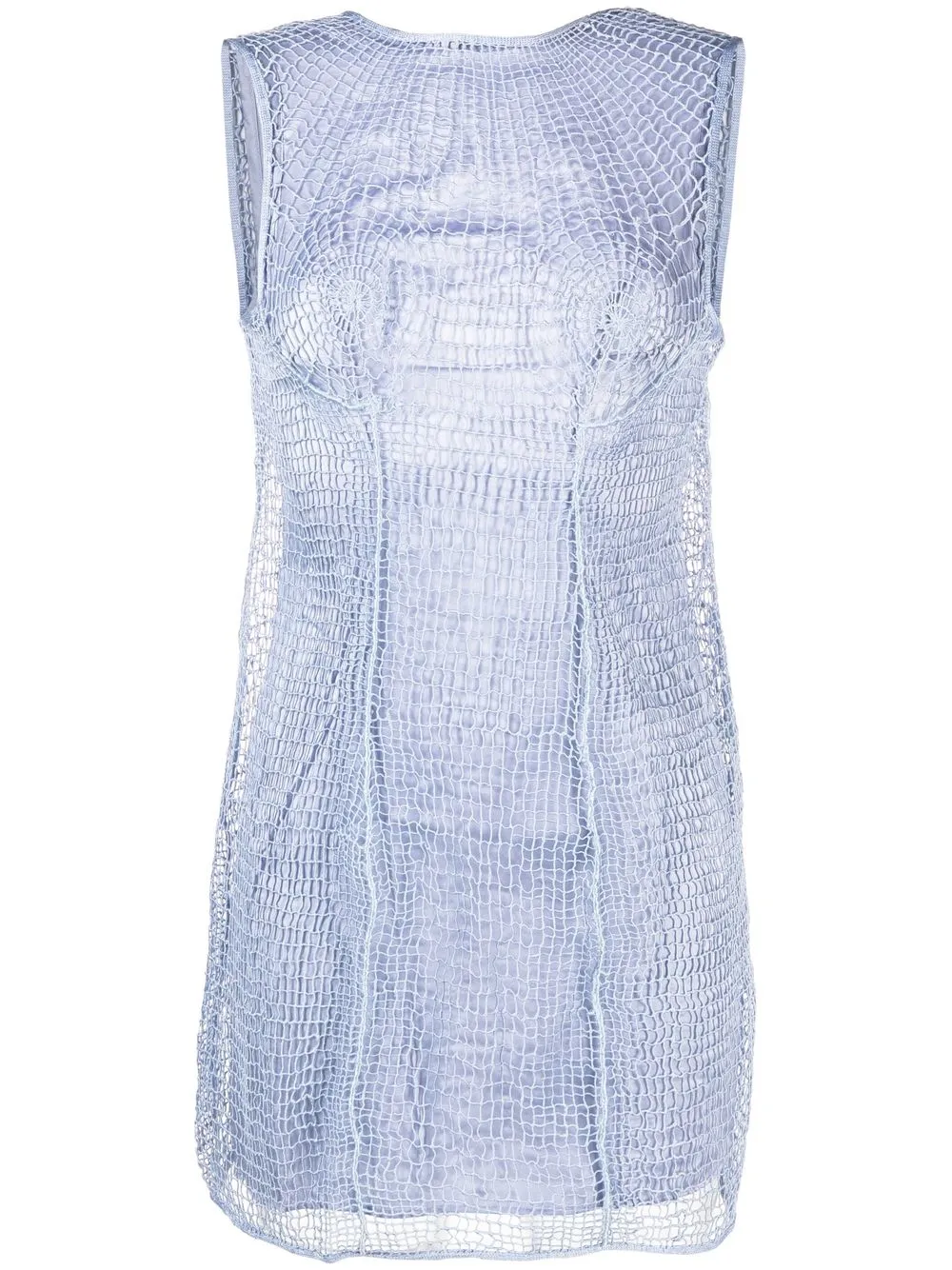 

Isa Boulder woven sleeveless minidress - Blue