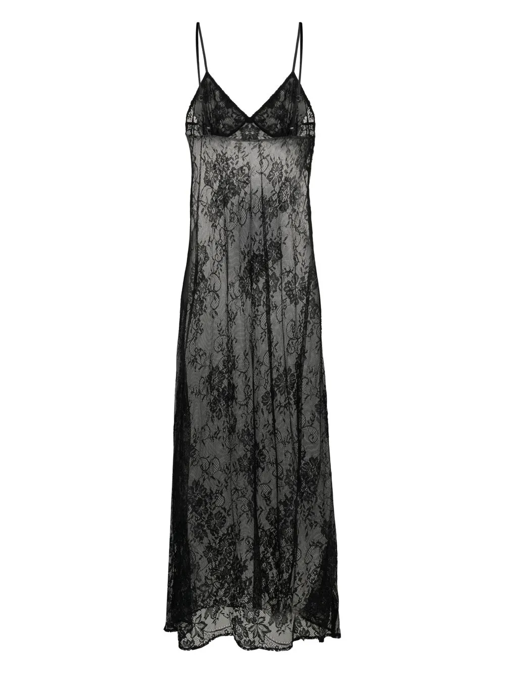 Maison Essentiele sheer-lace Detailing Slip - Farfetch